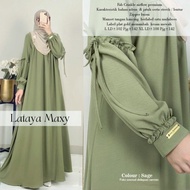 ( TERBARU ) Dress LATAYA MAXY Cringkle Airflow Gamis Polos Bahan kringkle premium 110- 120 Gamis Wan