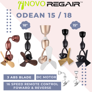 Regair Inovo Odean 15"/18" Corner Fan Remote control 3 Blades Wall Fan Ceiling Fan Kipas Siling Dinding Inovo