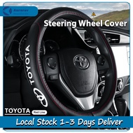Genuine Leather Car Steering Wheel Cover for Toyota Universal Vios Wigo Fortuner Rush