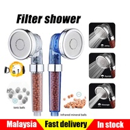 Shower Head High Pressure【3 Modes 】Bath Shower Adjustable with Saving water Bathroom Filter Shower S