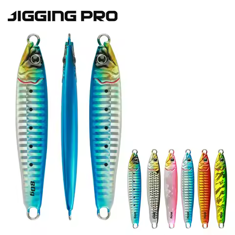 JIGGINGPRO 60g 80g 100g 120g 150g 180g 200g Coso Jig Fishing Lure Sea Fishing Jigs Metal Jig Pesca M
