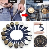 Metal Button Extender for Pants Jeans/ Free Sewing Adjustable Retractable Waistband Waist Extenders 