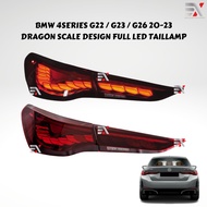 BMW 4SERIES G22 / G23 / G26 20-23 LED TAIL LAMP - DRAGON SCALE DESIGN #4SCALES