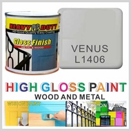 L1406 VENUS 1L ( 1 LITER ) HEAVY DUTY High Gloss Finish Paint for Wood &amp; Metal ( Fast Dry / Good Coverage )