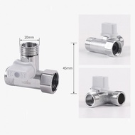 Adapter Tee Stop Valve for Bidet Installation in Bathrooms and Kitchens