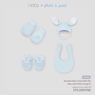 NOUS - Accessory Set of 4 Blue rabbit-shapedPieces with decorative embroidery - SS24.T8A- ZN507 - ZZ