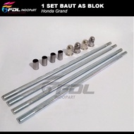 1 Set Baut Tusuk Sate Honda Grand /Baut Ancer Honda Grand /Baut As Blok Honda Grand