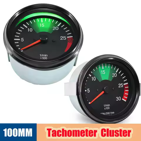 Digital Heavy truck gauge 100MM with Red LED Pointer OE: 0025426916、0015424016 673Hz/2500 for Merced