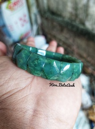 Gelang Batu Giok Nephrite Jade Original Asli Aceh Cembung Cutting