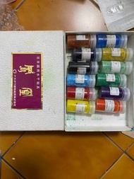 鳳凰水干顏料(12色/20g)國畫膠彩顏料/礦物顏料參考〈日本進口〉