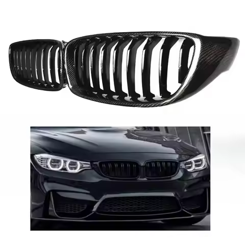 Real Carbon Fiber F32 front bumper grille auto parts For BMW 4 Series F32 F33 F36 F80 F82 F83 2013-2