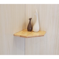 Kệ góc treo tường bằng gỗ tự nhiên kích thước 20cm 30cm | Kệ để đồ decor trang trí | Kệ gỗ