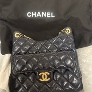 Chanel Hobo Bag Medium Navy