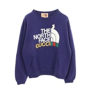 【二手】Gucci x The North Face 聯名款衛衣，附Logo印花和口袋，617964，純棉，男款，二手