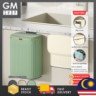 GMshop 4L/8L Dustbin Hanging Kitchen Rubbish Bin Cabinet Door Wall Mounted Kitchen Trash Can With Li