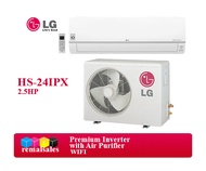 LG HSN24IPX 2.5HP Premium Dual Inverter Wall Split Type Aircon (WiFi)