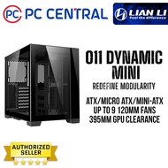 LIAN LI O11 Dynamic Mini - Black / White | Tempered Glass on the Front, and Left Side. ATX, mATX, Mi