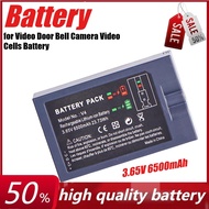 3.65V 6500mAh 23.73Wh Replacement Ring for Video Door Bell Camera Video Cells Lithium Battery Power 
