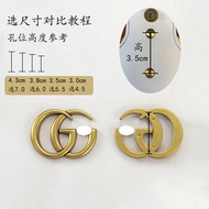 Applicable to gucci bag maintenance Gucci double G logo hardware accessories pure copper gg bag butt