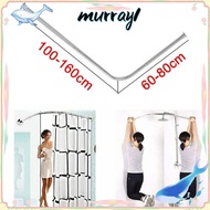 MURRAY1 Curved Bath Pole, Telescopic Stainless steel Shower Curtain Pole Rail Rod, Heavy Duty Adjust