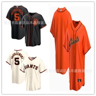 Jersi Giants Giants No. 5 Baju Besbol Bersulam Yastrzemski
