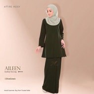 🌹BAJU KURUNG WANITA WARNA OLIVE GREEN🌹 Koleksi Hijau Olive Baju Kurung Lace Plus Size XXS (32)-10XL(60) Muslimah Fesyen Baju Raya 2024 Sedondon Ibu &amp; Anak