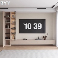 RLY Solid Wood TV Cabinet Combination Wall Cabinet Minimalist Bookshelf Wine Cabinet Living Room Storage Cabinet Suspended TV Cabinet