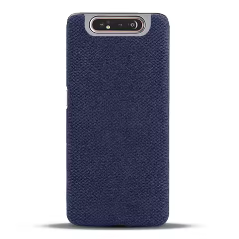 Luxury Febric Cloth Cases For Samsung Galaxy A80 Case Slim Retro Cloth Hard Phone Cover for Samsung 