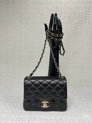 全新Chanel Classic Flap Mini Square 17cm 方胖子