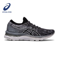 ASICS Women GEL-NIMBUS 23 KNIT Running Shoes in Sheet Rock/Black