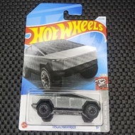 HW HOTWHEELS TESLA CYBERTRUCK SILVER METAL ROLLINGHW