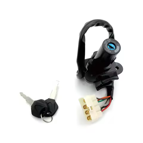 Motorcycle Ignition Switch Lock Accessories With Two Keys For Kawasaki Ninja 250R 300 EX250J EX300A