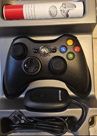 Xbox 360 無線手掣 連接收器 全部一齊走 只係遺失包裝盒基本上全新
