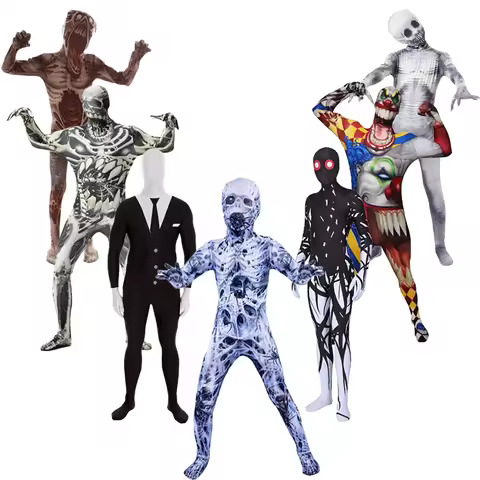 Halloween Kids Zombie Jumpsuit CostumeVampire Cosplay Outfit for Children's Ghost Festival & Stage P