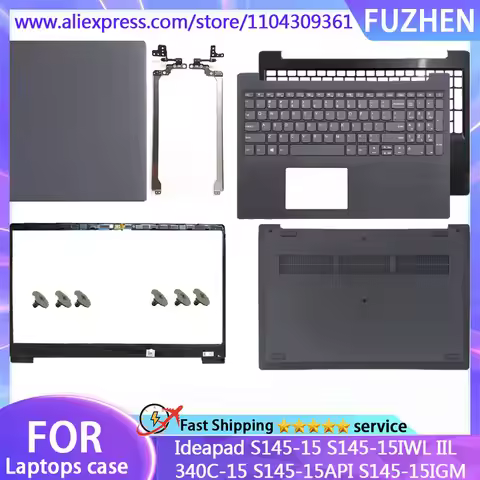For Ideapad S145-15 S145-15IWL S145-15IIL S145-15API S145-15IGM 340C-15IWL LCD Back Cover/Front Fram