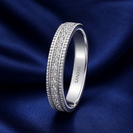 SAN950 Engagement Ring Wanita W472 - White Gold Silver 950 Palladium PLATINUM | Ready All Sizes