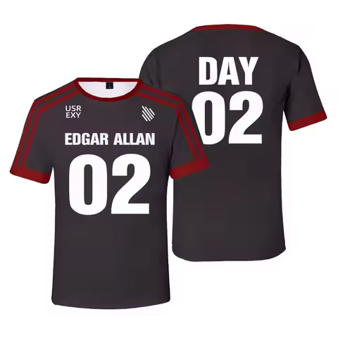 New The Foxhole Court Edgar Allan Ravens Lacrosse Jersey Cosplay Moriyama Knox T-shirt 3d For Men/wo