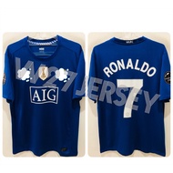 RETRO JERSEY - IVU 3RD 2008-2009 Ronaldo name player + UCL Patch