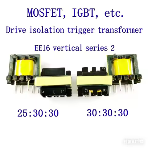 EE16 High Frequency Drive Transformer, Isolation Trigger Transformer for MOSFET IGBT Half-Bridge Dua