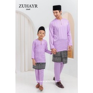 (Raya 2024) Baju Melayu Teluk Belanga | Baju Melayu Johor | Baju Melayu Sedondon Warna Lilac, Baby B