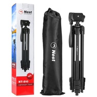 Tripod NEST NT-510 For Miroles Smartphone DSLR Camera Complete with Bag/Bag