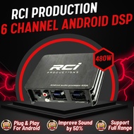 RCI PRODUCTION Plug & Play OEM Android Player 6 CH 4 CH DSP Amplifier Android Player Car Sound Subwo
