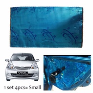 4pcs Car Auto Vehicle High Quality Exhaust Muffler Heat Sound Proofing Deadening Insulation Mat Pad 