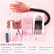 Set Tangan Amalan Kuku Saviland Tangan Latihan Seni Kuku Profesional Dengan 200pcs Petua Kuku Guntin