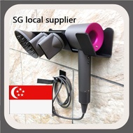 (SG seller)Wall Mount Hair Dryer Holder Hair Curling Storage Rack Airwrap Stand Rack for Dyson Hair Blow Dryer(multi)