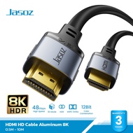 JASOZ สาย HDMI to HDMI HD ความชัด 8K ความยาวสาย 0.5 - 5 เมตร  วัสดุอลูมิเนียม