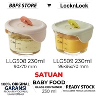 Lock n Lock Baby Food Container MPASI Meal Container 170ml 230ml 260ml 280ml 355ml Oven Glass 1pcs U
