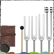 Tuning Fork Set-Weighted& Unweighted-Frequency Tools(128Hz 432Hz 512Hz 528Hz) Includes Activator, Ma