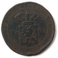 Koin Kuno 1 Cent Nederland Indie Tahun 1907 - KTC717