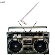 (FTT) 1Pc 4-Section Telescopic Stainless Steel AM/FM Radio Antenna Universal NEW
